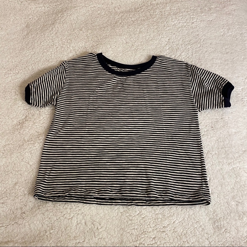 Crop Stripe Shirt